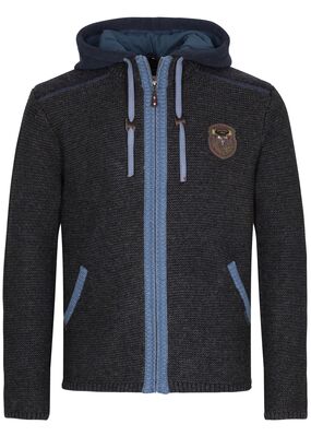 Strickjacke "Dakar" 70 cm mit abknöpfbarer Sweater-Kapuze